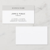 Professionele, moderne, minimalistische Sjabloon Visitekaartje (Voorkant / Achterkant)