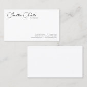 Professionele, moderne, minimalistische Sjabloon Visitekaartje (Voorkant / Achterkant)