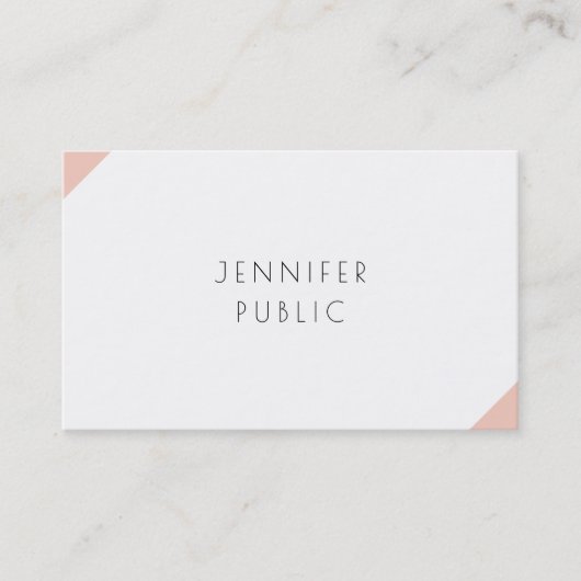 Professionele, moderne, minimalistische Sjabloon Visitekaartje (Voorkant)