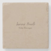 Professionele, moderne minimalistische stenen onderzetter (Voorkant)