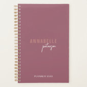 Professionele moderne minimalistische stoffige Roo Planner (Voorkant)