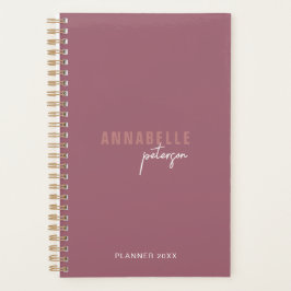Professionele moderne minimalistische stoffige Roo Planner