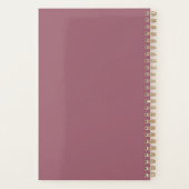 Professionele moderne minimalistische stoffige Roo Planner (Achterkant)