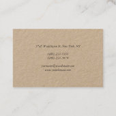 Professionele, moderne minimalistische supermarkt visitekaartje (Achterkant)