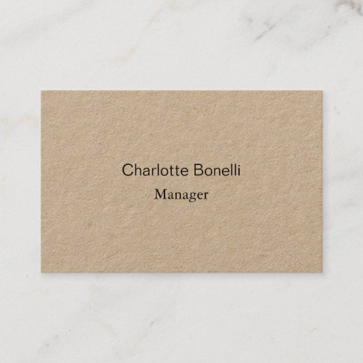 Professionele, moderne minimalistische supermarkt visitekaartje (Voorkant)