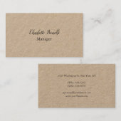 Professionele, moderne minimalistische supermarkt visitekaartje (Voorkant / Achterkant)