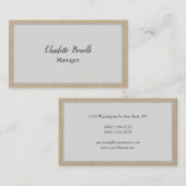 Professionele, moderne minimalistische supermarkt visitekaartje (Voorkant / Achterkant)