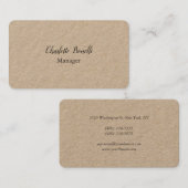 Professionele, moderne minimalistische supermarkt visitekaartje (Voorkant / Achterkant)