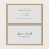 Professionele, moderne minimalistische visitekaartje (Buitenkant ongevouwen)