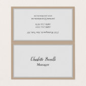 Professionele, moderne minimalistische visitekaartje (Buitenkant ongevouwen)