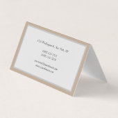 Professionele, moderne minimalistische visitekaartje (Achterkant)