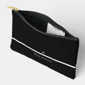 Professionele moderne minimalistische zwart-wit etui (Open)
