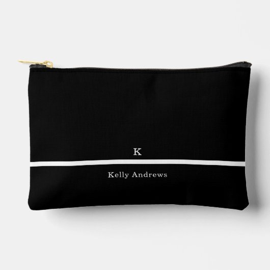 Professionele moderne minimalistische zwart-wit etui (Voorkant)