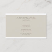 Professionele moderne monogram Eenvoudige Sjabloon Visitekaartje (Achterkant)