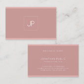 Professionele Moderne Monogram Elegant Eenvoudig Visitekaartje (Voorkant / Achterkant)