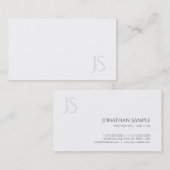 Professionele Moderne Monogram Minimalistische Dui Visitekaartje (Voorkant / Achterkant)