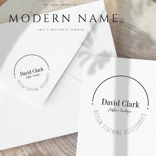 Professionele Moderne Naam Kleine BedrijfsEigenaar Rubberstempel