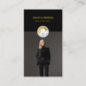 Professionele moderne onroerend goed foto verticaa visitekaartje (Voorkant)