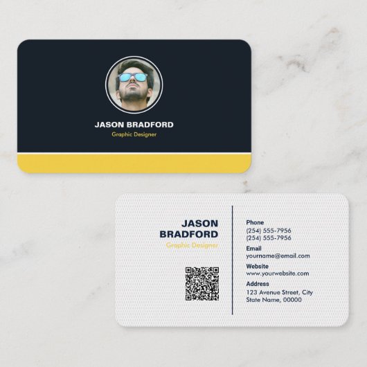 Professionele, moderne, op maat gemaakte zakelijke visitekaartje (Voorkant / Achterkant)