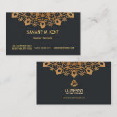 Professionele moderne ornamenten visitekaartje (Voorkant / Achterkant)