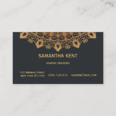 Professionele moderne ornamenten visitekaartje (Voorkant)