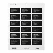 Professionele Moderne Piloot Wereldkaart Visitekaa Etiket (Full Sheet)
