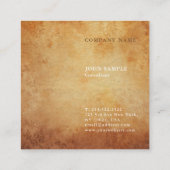 Professionele Moderne Premium Dikke Textuur Luxe Vierkante Visitekaartje (Achterkant)