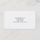 Professionele moderne Premium Gray Monogrammen Visitekaartje (Achterkant)