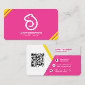 Professionele moderne QR-code Aangepast aangepast  Visitekaartje (Voorkant / Achterkant)