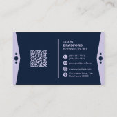 Professionele moderne QR-code Aangepast aangepast  Visitekaartje (Achterkant)