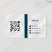 Professionele moderne QR-code Aangepast aangepast  Visitekaartje (Achterkant)