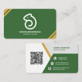 Professionele moderne QR-code Aangepast aangepast  Visitekaartje (Voorkant / Achterkant)