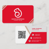 Professionele moderne QR-code Aangepast aangepast  Visitekaartje (Voorkant / Achterkant)