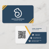 Professionele moderne QR-code Aangepast aangepast  Visitekaartje (Voorkant / Achterkant)