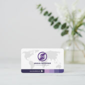 Professionele moderne QR-code, aangepast Visitekaartje (Staand voorkant)