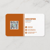 Professionele moderne QR-code, aangepast Visitekaartje (Achterkant)