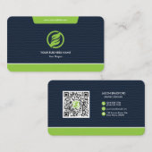 Professionele moderne QR-code, aangepast Visitekaartje (Voorkant / Achterkant)