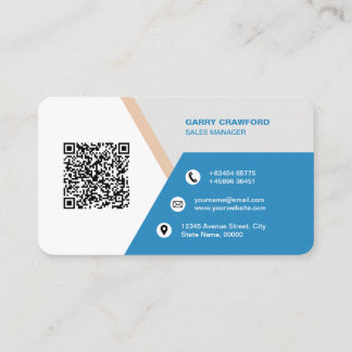 Professionele moderne QR-code, aangepast Visitekaartje