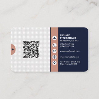Professionele moderne QR-code, aangepast Visitekaartje