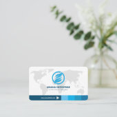 Professionele moderne QR-code, aangepast Visitekaartje (Staand voorkant)