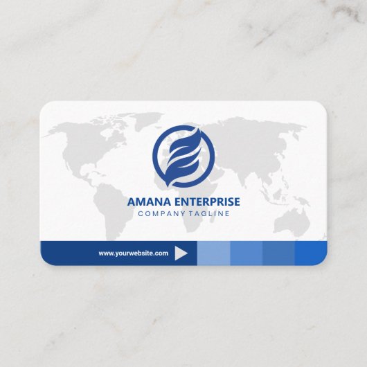 Professionele moderne QR-code, aangepast Visitekaartje (Voorkant)