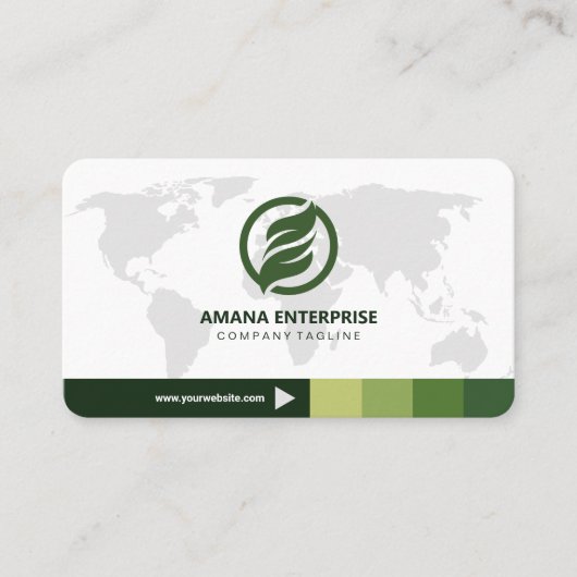 Professionele moderne QR-code, aangepast Visitekaartje (Voorkant)