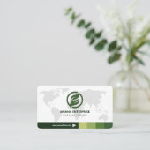 Professionele moderne QR-code, aangepast Visitekaartje (Staand voorkant)