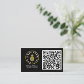 Professionele moderne QR-code, aangepaste Logo zwa Visitekaartje (Staand voorkant)