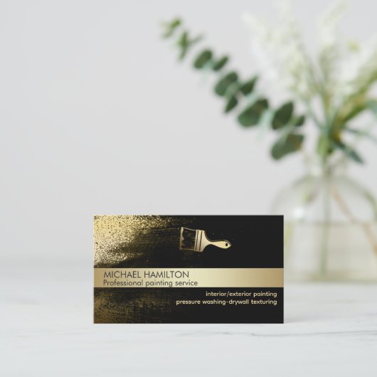 Professionele moderne QR-code schilderservice goud Visitekaartje