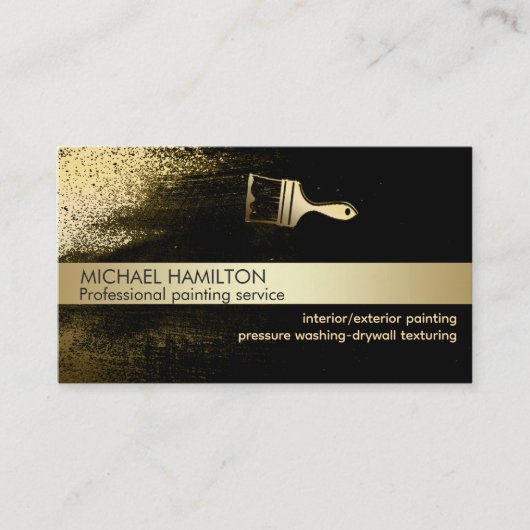 Professionele moderne QR-code schilderservice goud Visitekaartje