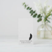 Professionele Moderne QR Code Verticale Notaris Op Visitekaartje (Staand voorkant)