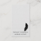 Professionele Moderne QR Code Verticale Notaris Op Visitekaartje (Voorkant)