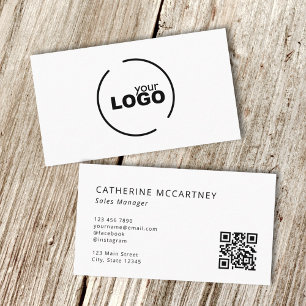 Professionele moderne QR-code voor Logo Visitekaartje