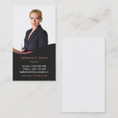 Professionele moderne Realtor-foto verticaal Visitekaartje (Voorkant / Achterkant)